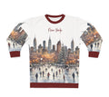 New York Skyline Ice skating crewneck