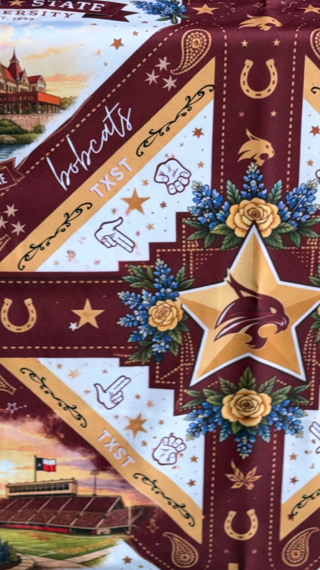 TXST Stadium Silk Scarf