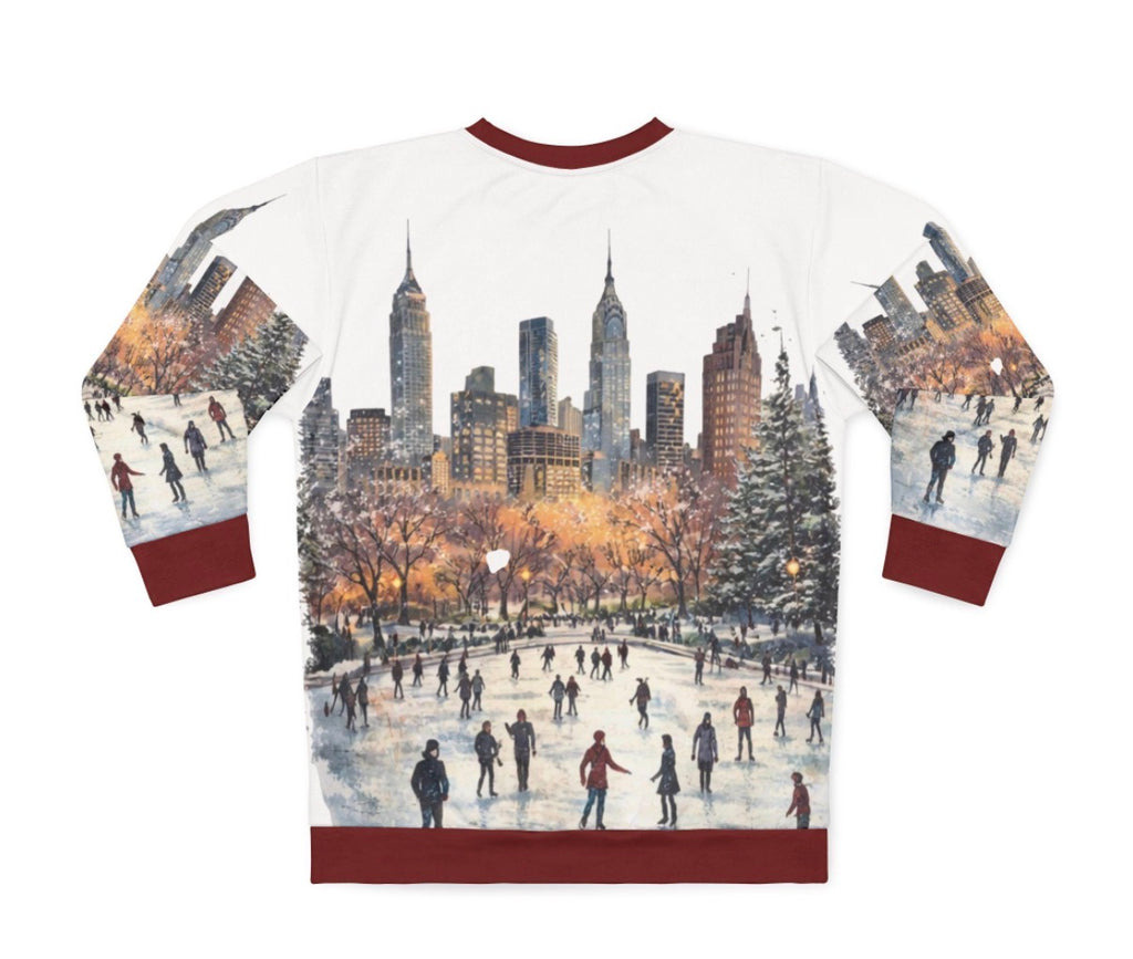 New York Skyline Ice skating crewneck
