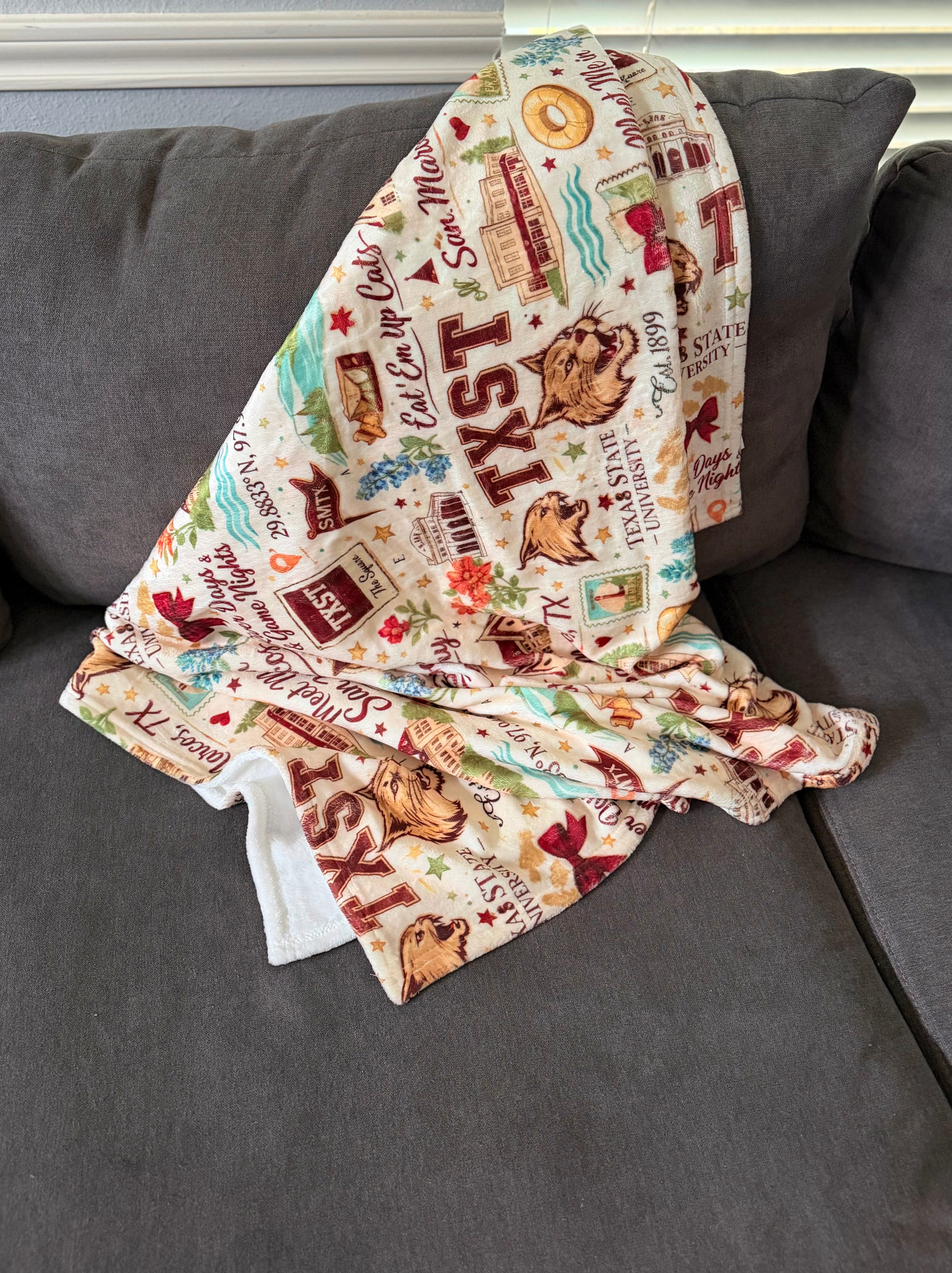 Bobcat Country throw blanket