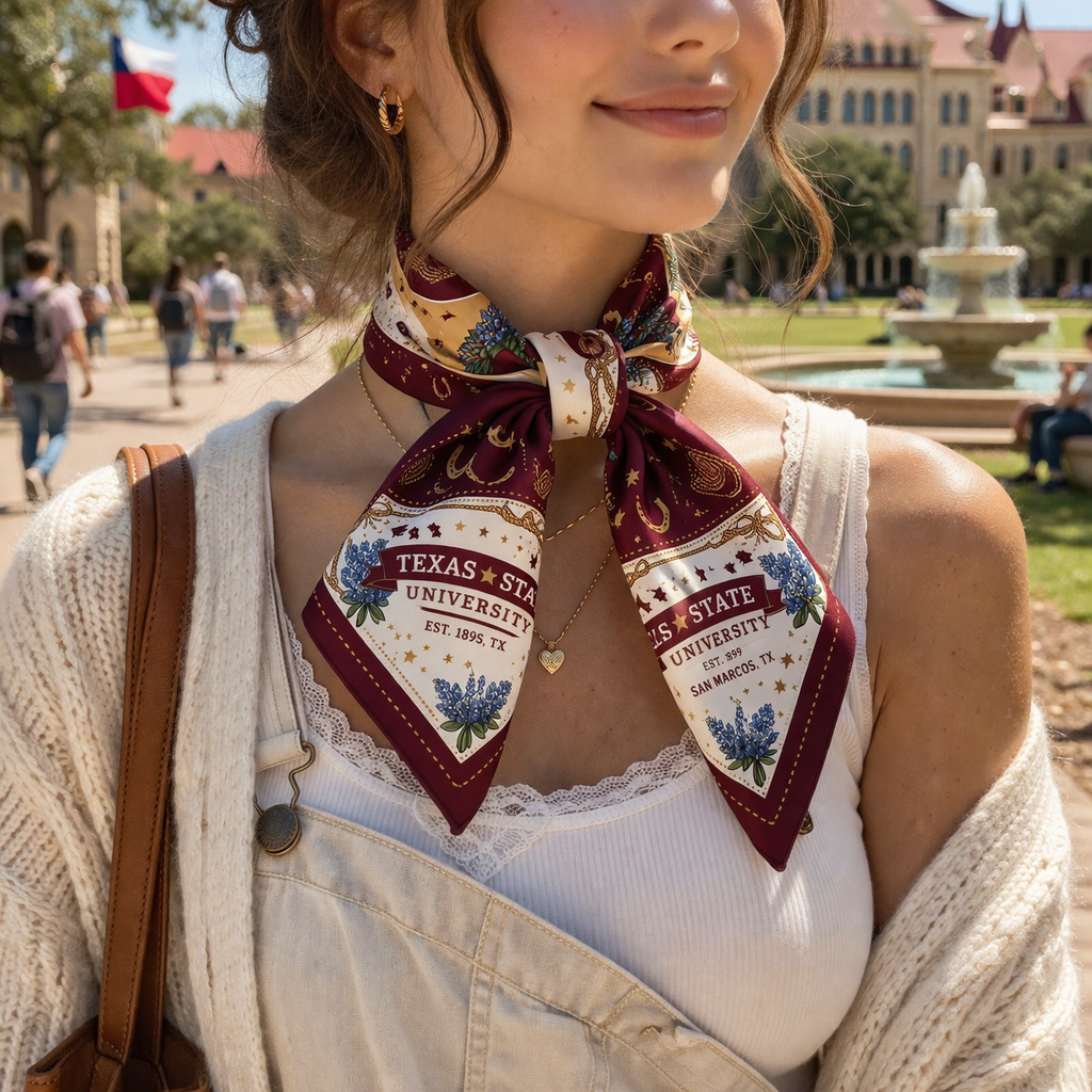 TXST Stadium Silk Scarf