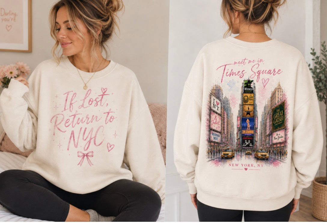 Meet me in Times Square crewneck