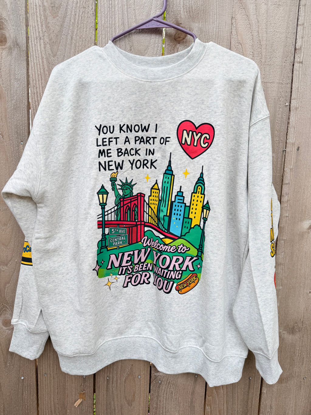 Taylor inspired New York crewneck