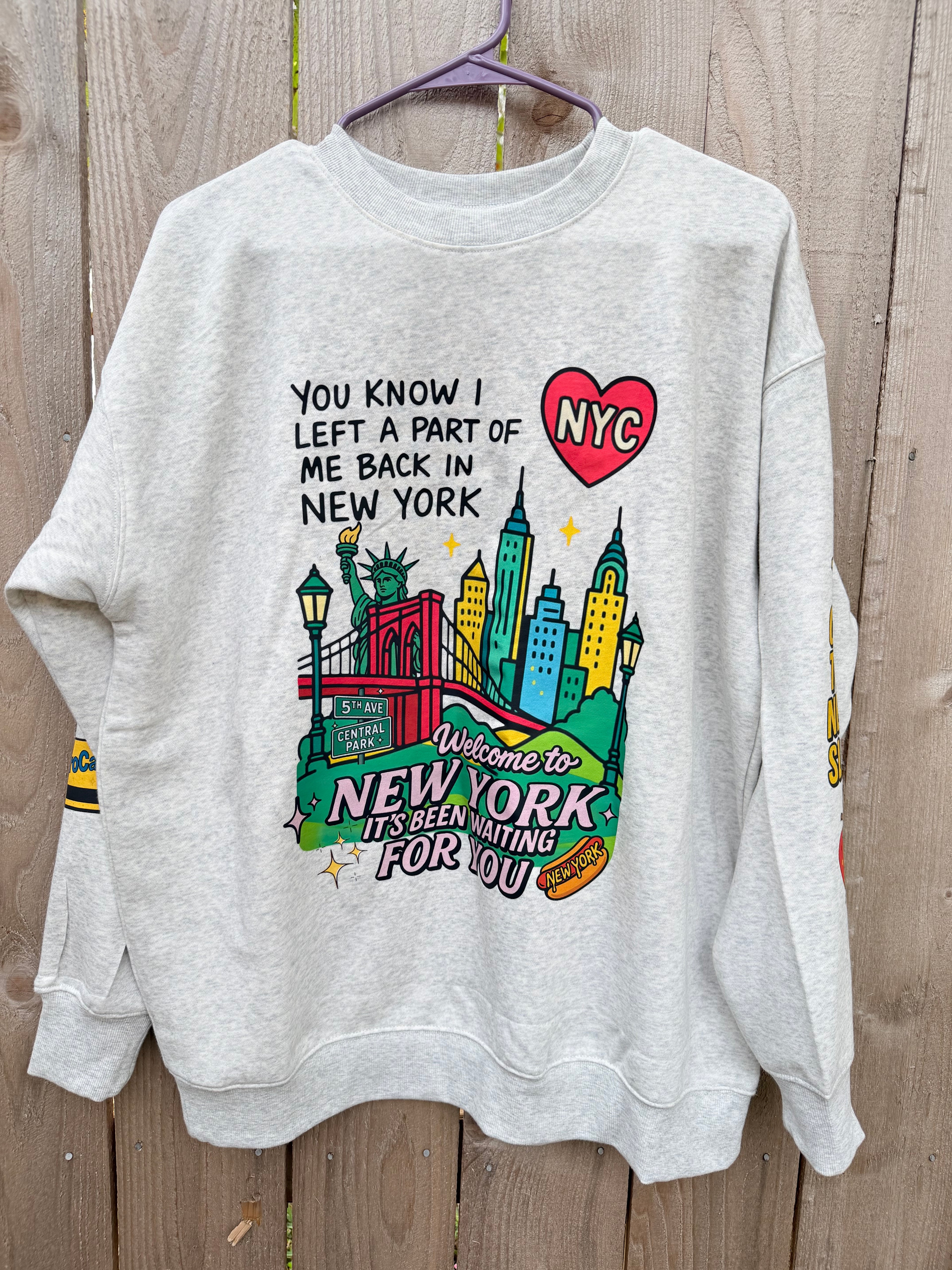 Taylor inspired New York crewneck