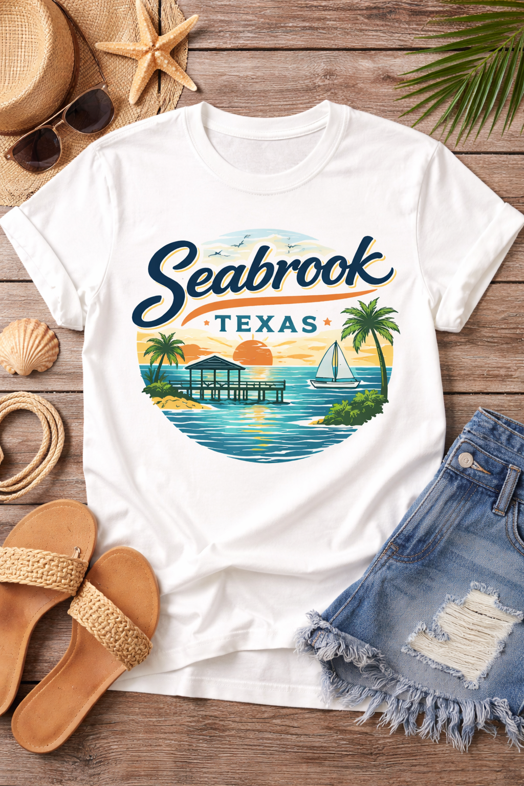 Seabrook Stamps tee