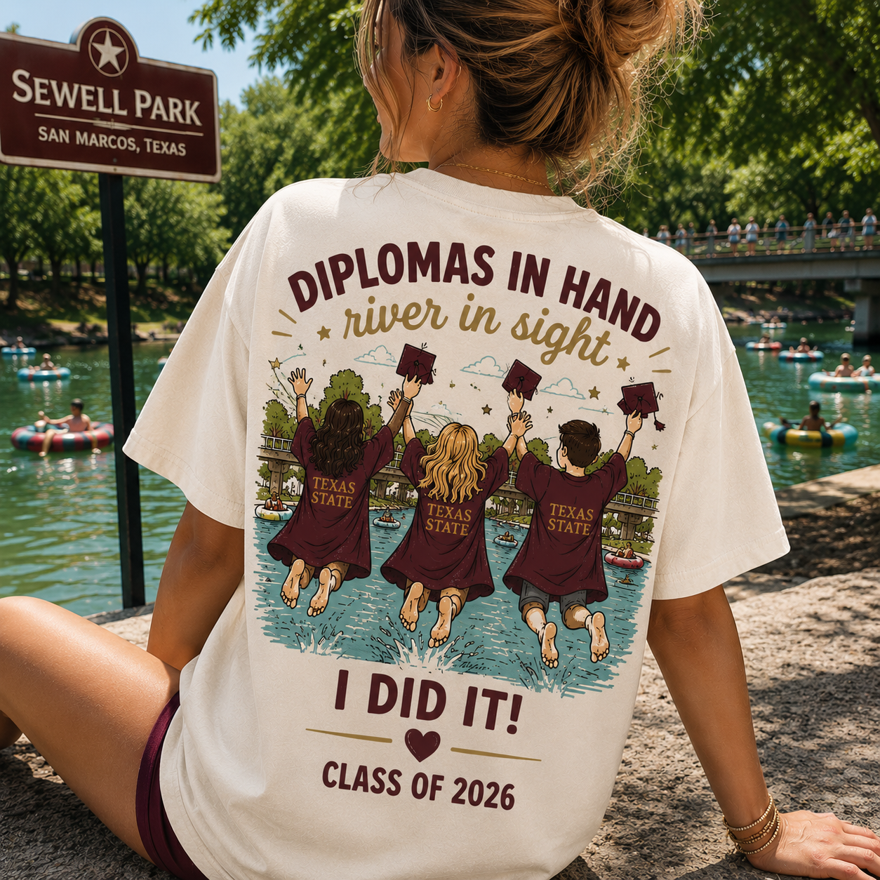 San Marcos River Jump tee