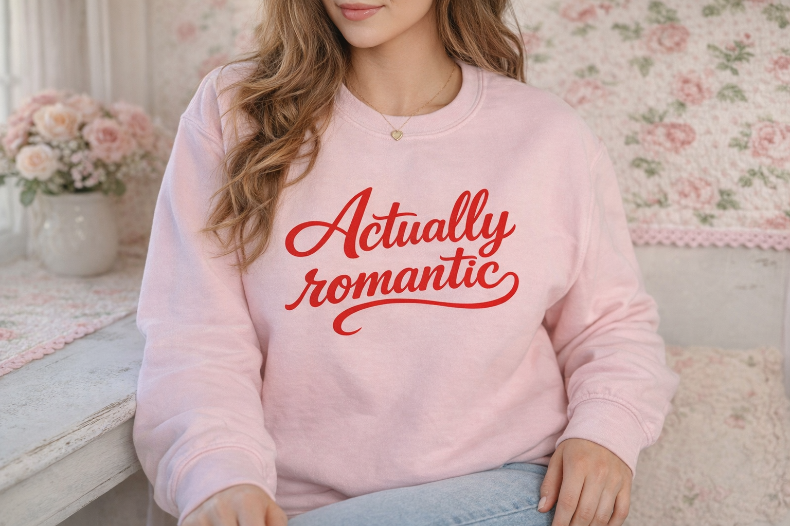 Actually Romantic crewneck