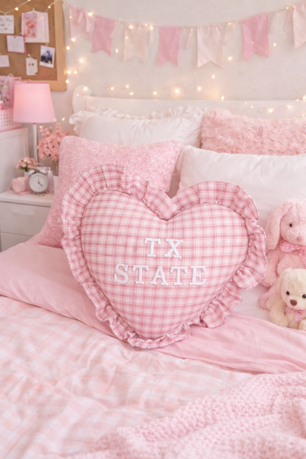Texas State Heart pillow
