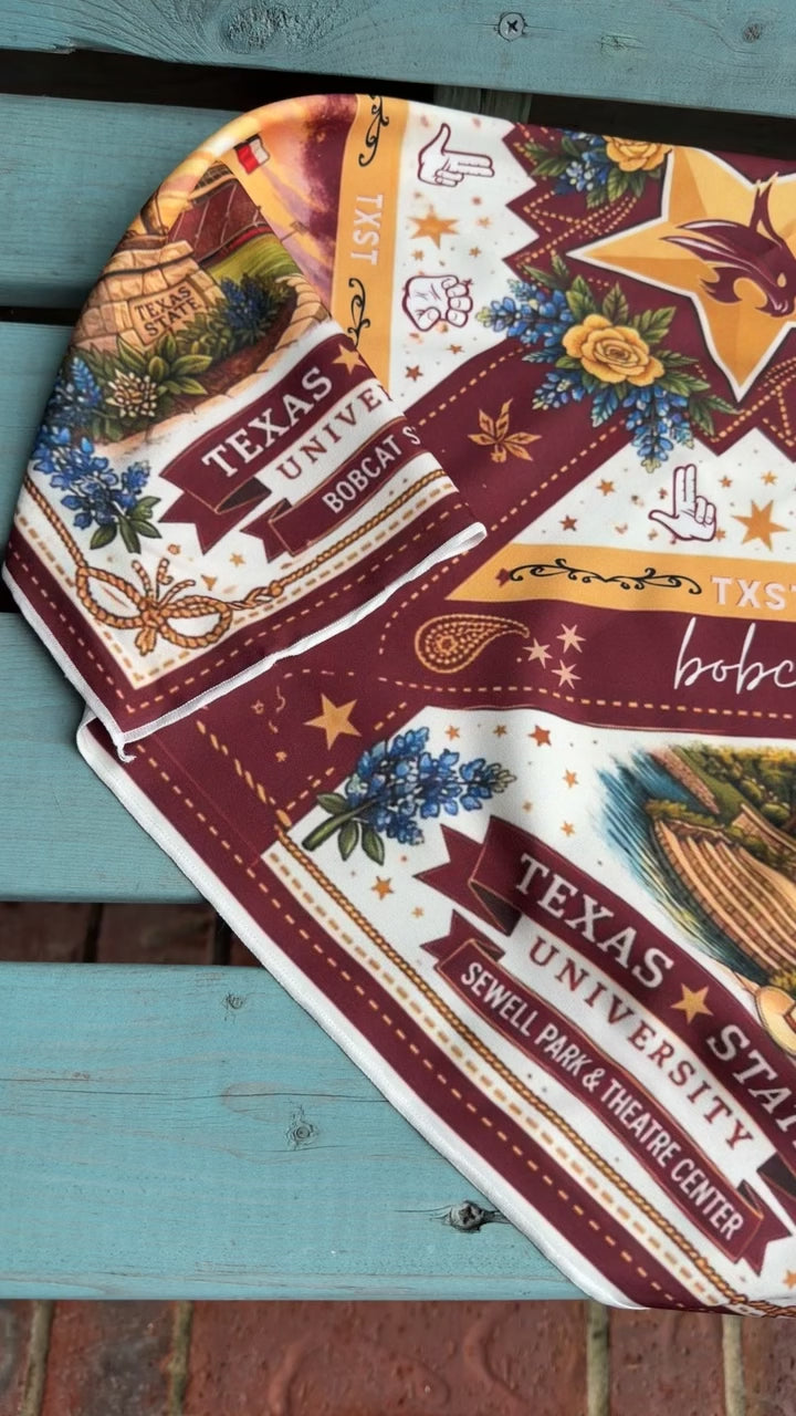 TXST Stadium Silk Scarf